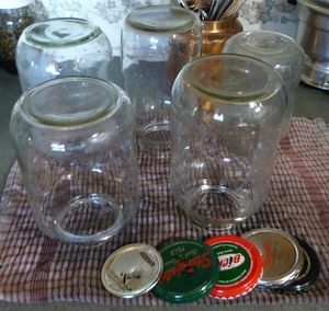 Canning water - washed odd shaped jars