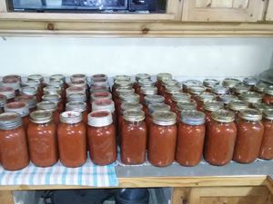 My why - canning of garden tomatoes is part of homestead living