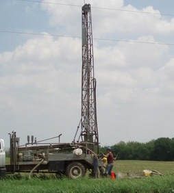 Test hole drilling - picture taken from Drill-Well LLC site