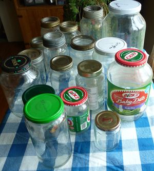 Photo of reusable glass jars for canning jars