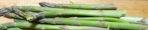 Photo of asparagus on a board