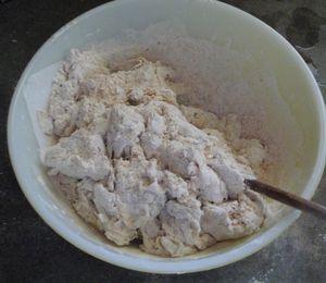 Adventures with sourdough - mixing flours into sourdough starter for sourdough bread