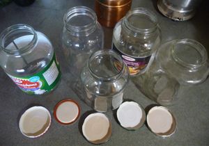 Canning water - inspecting odd shaped jars and lids