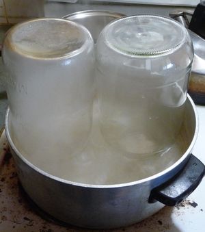 Canning water - sterilize odd shaped jars