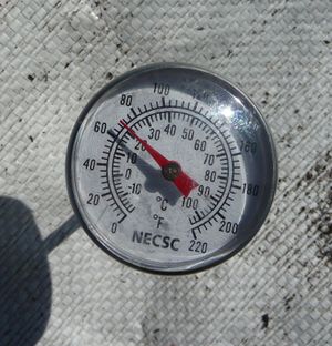 Woven weed fabric - temperature under fabric