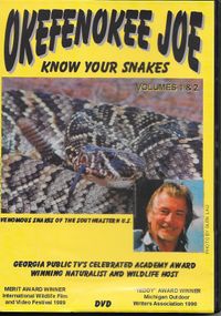  DVD "Know Your Snakes" Volumes 1 & 2 Min order 6 @ $6.99 each + $8.00 shipping = $55.94