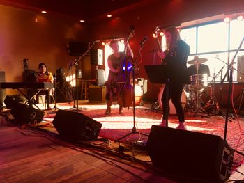 Tarl Knight, Carley Baer, Kate Vargas, Jamey Clark (7 Inches, from Dark Songs 2016) at Door County Fire Company - photo by Andrea Wittgens
