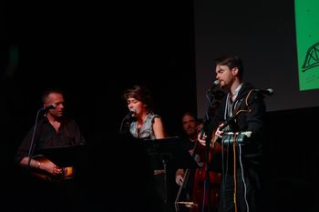 Josh Harty, Morgan Rae, Steve Smith, Mike Wheeler (On Our Own) at TAP - photo by Teresa Young

