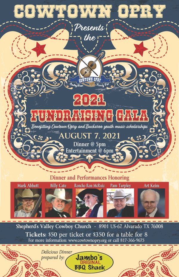 CALL 817-366-9675 to get your tickets !!  If you are unable to attend, consider giving a donation by scrolling down the page and selecting the donation button.