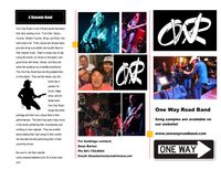 One Way Road Brochure - Page 1