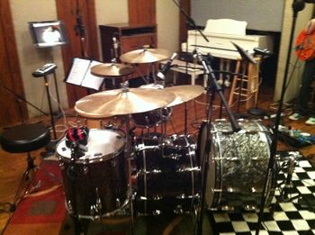 Kit used for Troy cartwright sessions. Note the "double bass" set up.
