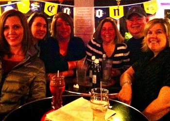 Crazy night at Statz in N Brookfield with my singing table of the Brookfield crew
