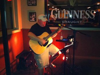 Joe pictured here playing in his home town at T.J. Obriens Pub in Sturbridge MA
