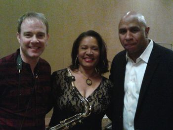 Darren Rahn, Tracey Whitney & Mack Staggers at 103.7 The Oasis Radio concert 2/9/14
