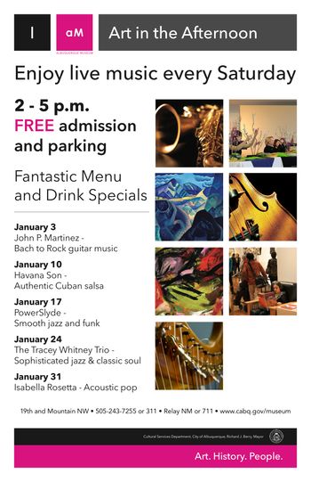 Tracey Whitney Trio - Art in the Afternoon at the Albuquerque Museum 1/24/15
