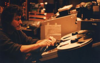 Ocean Way Studio, Hollywood 1996: Studio 3: Sound engineer Ken Allardyce still masters the analogue machines.
