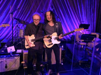 Two Tele Guys! G. and Robben Ford at an Ed Palermo Big Band gig.
