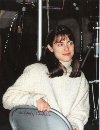 Rebecca Pidgeon at a recording session in NYC.
