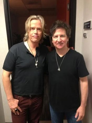 Stevie with Brian Ray (guitar and bass for Paul McCartney)
