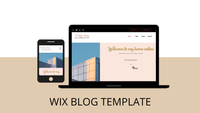 Blog design "Golden blog" for Wix.com