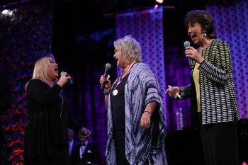 Ann with Kim and Connie Hopper at the 2018 SGMA Hall of Fame Induction

