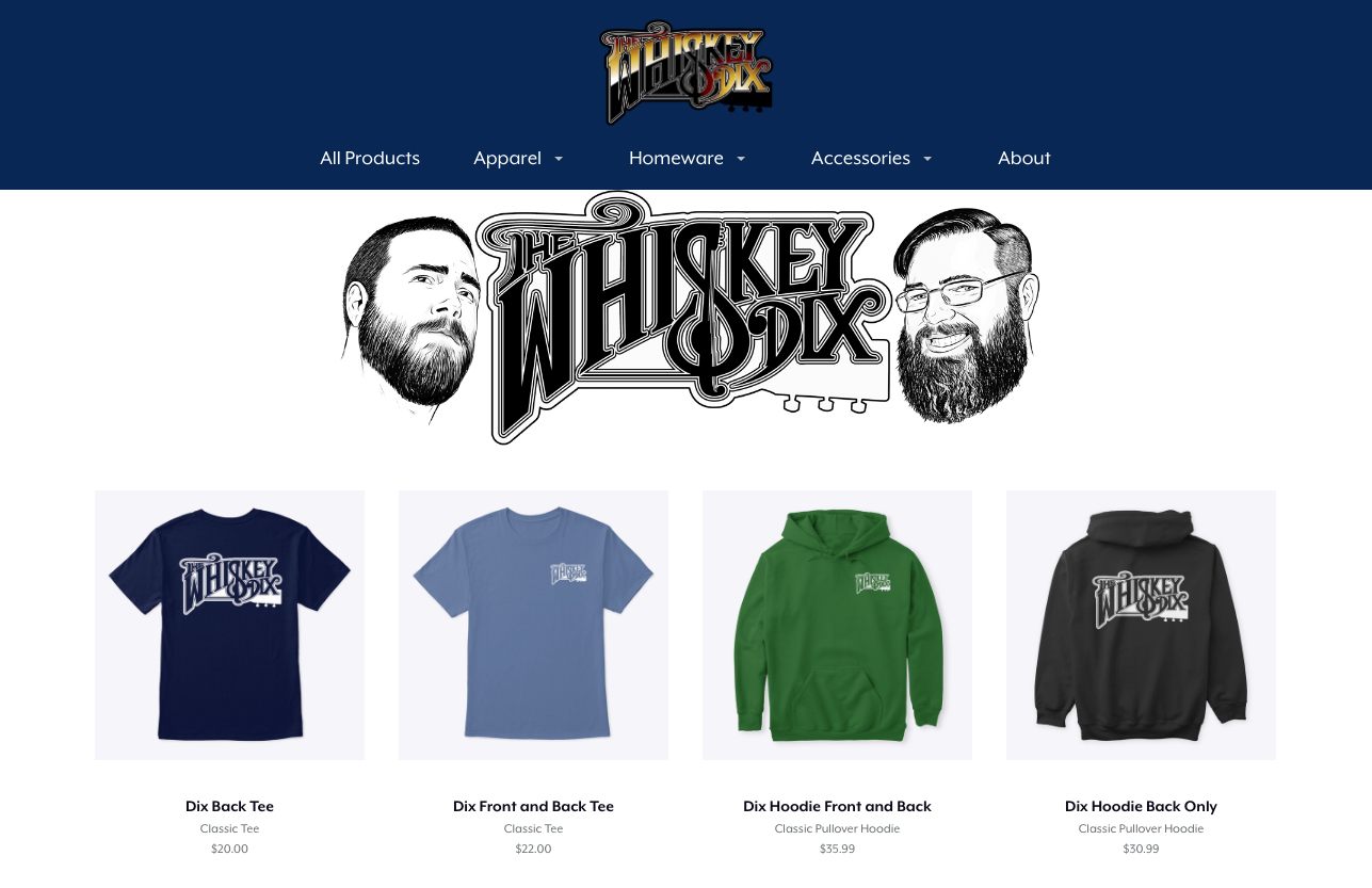 The Whiskey Dix Merchandise