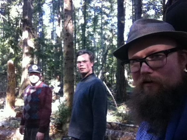 Recording our first album in the woods of Pender Island