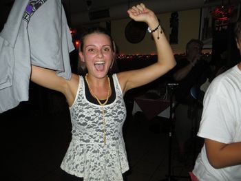 THE FIRST WINNER OF THE FIRST OFFICIAL NIGHT TRAIN DANCE CONTEST - RUBEN'S MEXICAN CAFE - 8/30/13
