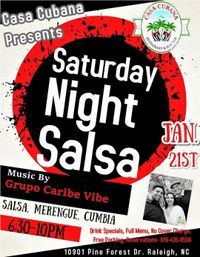 Saturday Night Salsa with Grupo Caribe Vibe