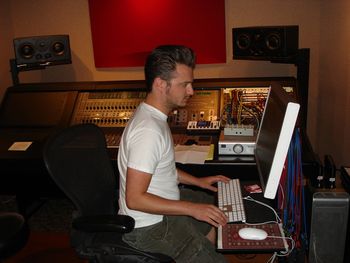 Recording Engineer Greg Strizek at Verge Recording Studio in Nashville
