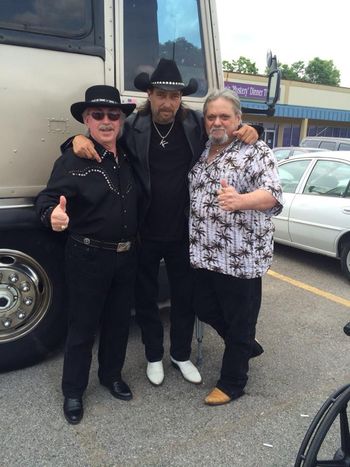 MM with Kenny Lee - recording artist, movie producer, videographer and host of the Kenny Lee Showcase and promoter Charlie Wayne Felts at CMA Fest 2014
