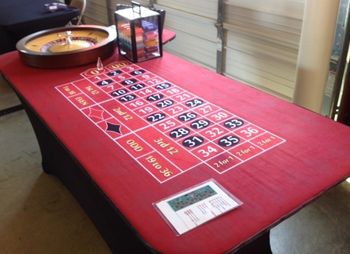 Red Roulette Table
