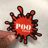 Poo Sauce Sticker (3 Pack)