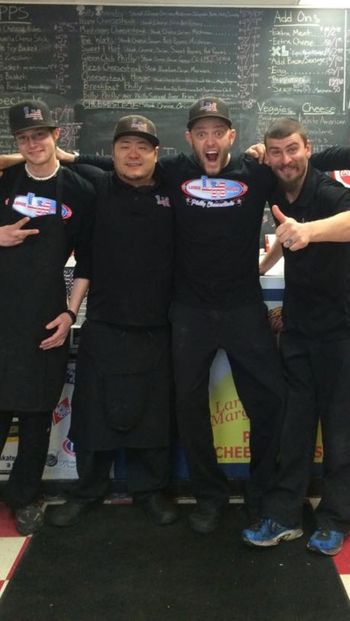 The BEST crew serving the BEST sandwiches!
