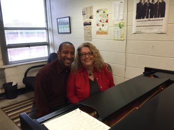 Tracey and Dr. Cedric Dent, 10 Time Grammy Award winner, mentor, teacher, colleague, and, best of all, my friend.
