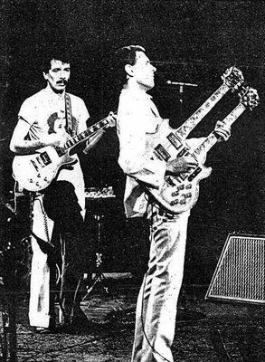 John MacLaughlin and Carlos Santana
