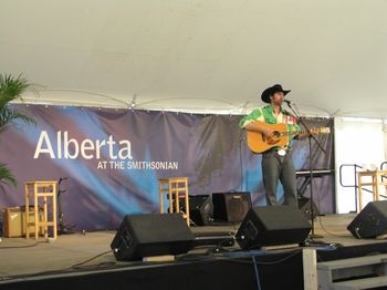 Tim was honoured to represent Alberta at the prestigious Smithsonian Folklife Festival in 2005
