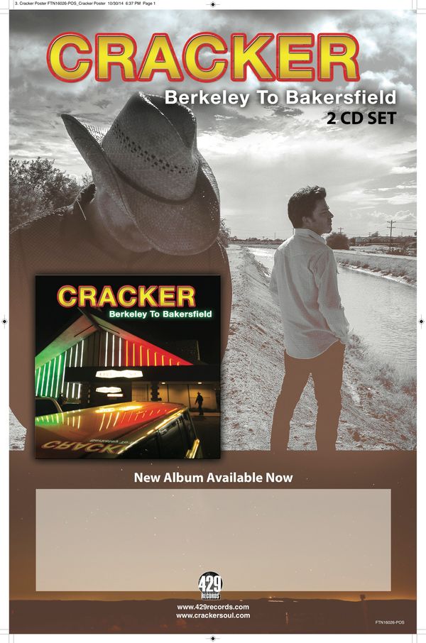 429 Records Cracker tour blank for Berkeley To Bakersfield CD set - photo by Bradford Jones