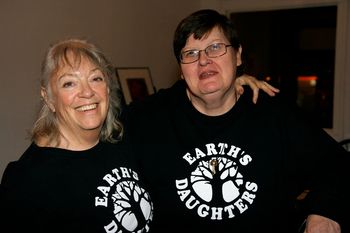 Kastle Brill and Joyce Kessel (co-editors of Earth's Daughters)
