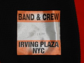 Irving Plaza 2008 - NYC Backstage Pass

