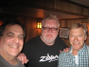 Three Stooges: Ken, Tommy "Pipes" McDonnell and T. Nicks - working on "When Love Turns To Sin" 2014.

