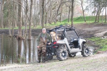 This side of the Green Tree Pond offers a lot of opportunities to work your retriever through trees.
