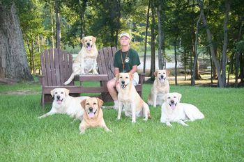 The August, 2010 issue of SHE MAGAZINE featured a story on Angie, our 6 Labrador Retrievers and how they have blessed our lives. Photo by Wendy White
