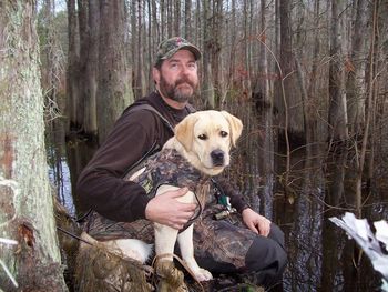 Who needs to kill a duck when you've got one of your favorite girls snuggled up beside you on a cool winter morning in a cypress swamp?
