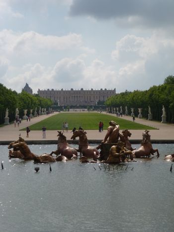 Looking back towards Versailles from the grand canal
