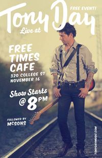 Tony Day Live @ Free Times Cafe