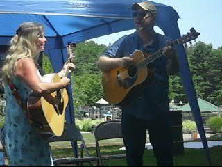 Sharing the outdoor stage in Huntington with Annie Mark

