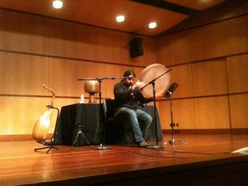 Pezhham Akhavass, Tombak, Daf, Percussion, Demonstration on Persian Classical Music at Santa Clara University, CA 2011
