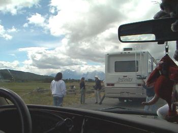 In Colorado somewhere with the film crew.
