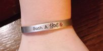 "Such A Girl" Pure Aluminum Bracelet 